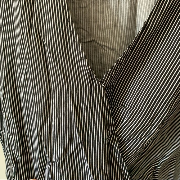 Blue Life Black and White Striped Blouse - Picture 6 of 8